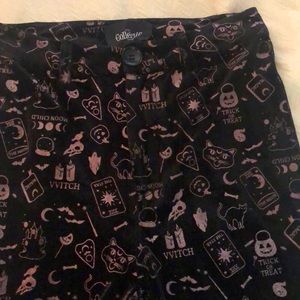 UNIQUE VINTAGE COLLECTIF HALLOWEEN WITCH PANTS
